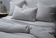 Load image into Gallery viewer, BEMBOKA PURE LINEN DUVET COVER KING - ASH