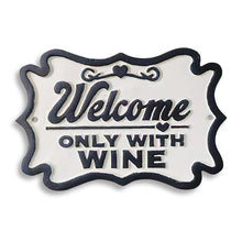 Load image into Gallery viewer, CAST IRON SIGN - WINE