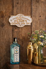 Load image into Gallery viewer, CAST IRON SIGN - GIN
