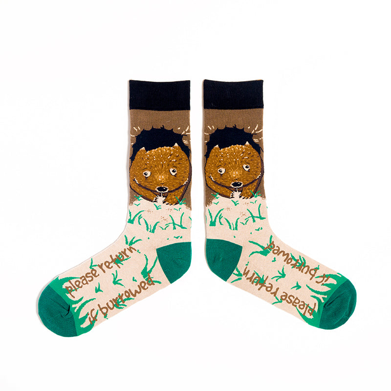 SPENCER FLYNN MENS SOCKS - WOMBATS