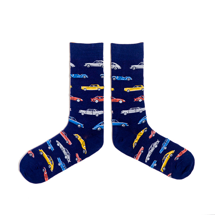 SPENCER FLYNN MENS SOCKS - VINTAGE CARS
