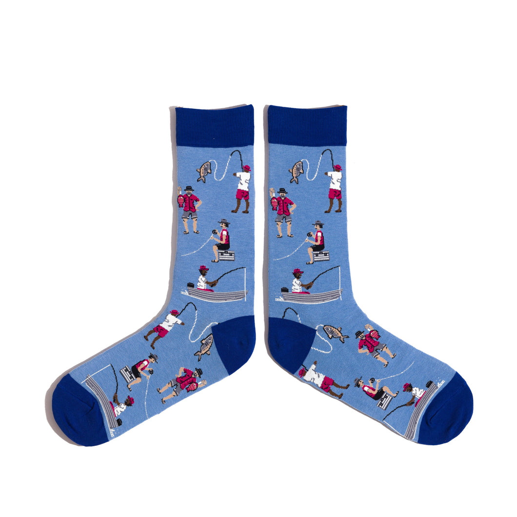 SPENCER FLYNN MENS SOCKS - FISHING