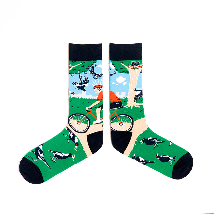 SPENCER FLYNN MENS SOCKS - A LEISURELY CYCLE