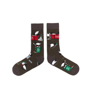 SPENCER FLYNN MENS SOCKS - IBISES IN RUBBISH