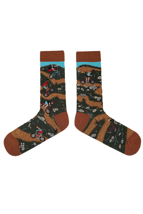 SPENCER FLYNN MENS SOCKS - MOUNTAIN BIKERS