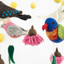 Load image into Gallery viewer, HANDMADE FELT MOBILE - AUSTRALIAN BIRDS