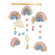 Load image into Gallery viewer, HANDMADE FELT MOBILE - RAINBOWS