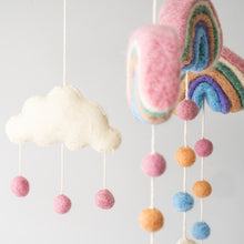 Load image into Gallery viewer, HANDMADE FELT MOBILE - RAINBOWS