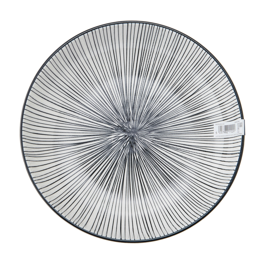 MIKASA COUPE BOWL - BLACK STRIPE