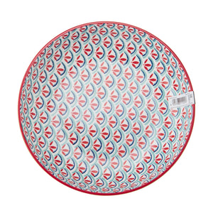 MIKASA COUPE BOWL - GEOMETRIC LIME