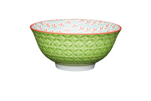 MIKASA NOODLE BOWL - GEOMETRIC LIME