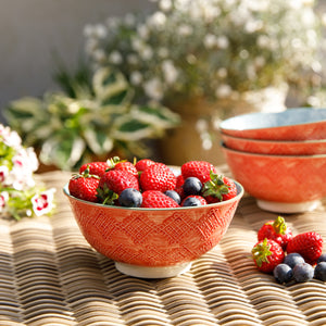 MIKASA NOODLE BOWL - GREY FLORAL