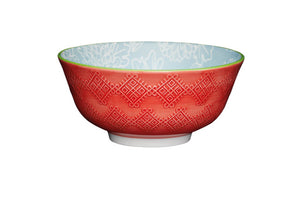 MIKASA NOODLE BOWL - GREY FLORAL