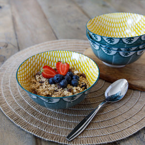 MIKASA NOODLE BOWL - LEAFY GREEN