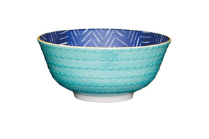 MIKASA NOODLE BOWL - LEAFY INDIGO