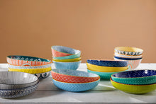 Load image into Gallery viewer, MIKASA COUPE BOWL - YELLOW ABSTRACT