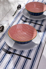 Load image into Gallery viewer, MIKASA RAMEN BOWL - BLUE RED ARC