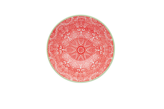 MIKASA NOODLE BOWL - RED DAMASK