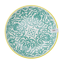 Load image into Gallery viewer, MIKASA COUPE BOWL - YELLOW BLUE GEOMETRIC