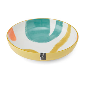 MIKASA COUPE BOWL - YELLOW ABSTRACT