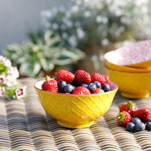 Load image into Gallery viewer, MIKASA NOODLE BOWL - YELLOW FLORAL