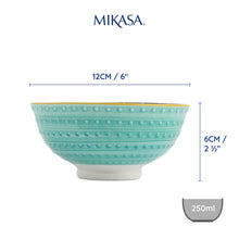 Load image into Gallery viewer, MIKASA NIBBLE BOWL - INDIGO CHEVRON