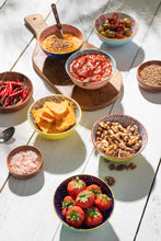 Load image into Gallery viewer, MIKASA NIBBLE BOWL - BLUE RED ARC